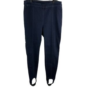 Soft Surroundings Women’s Sz M Lean Line Stretch Waist Comfy Stirrup Jeggings